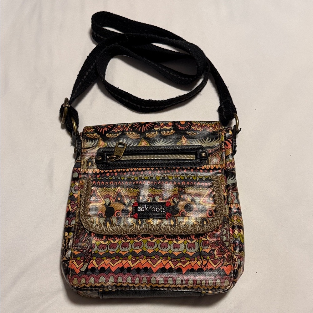 Sakroots Artistic Pattern Crossbody Bag